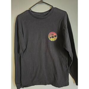 Van’s Men Black Longsleeve Large Logo Tee (M)